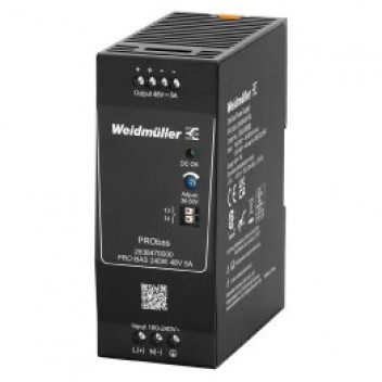PRO BAS 240W 24V 10A (2838460000) Weidmüller – Bộ nguồn công nghiệp 24VDC 240W chính hãng
